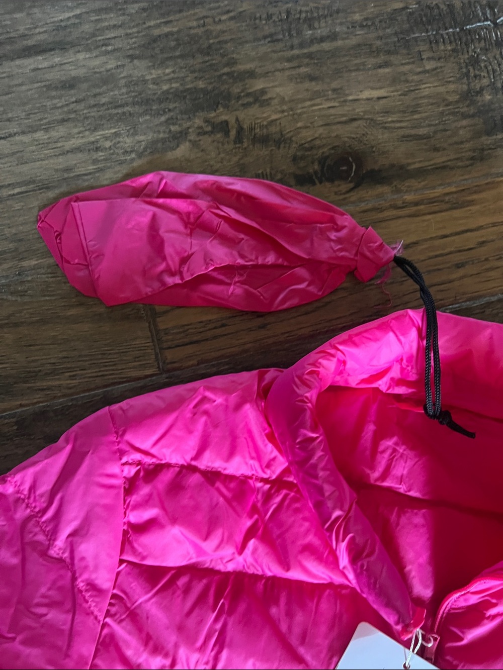 Bright Hot Pink Quilted Puffer Jacket-Brand New - Picture 4 of 7